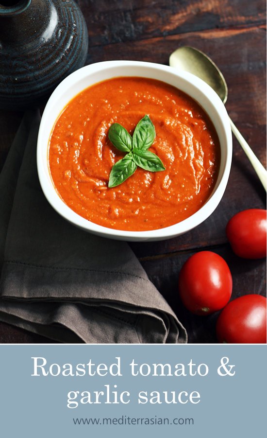 Roasted tomato and garlic sauce