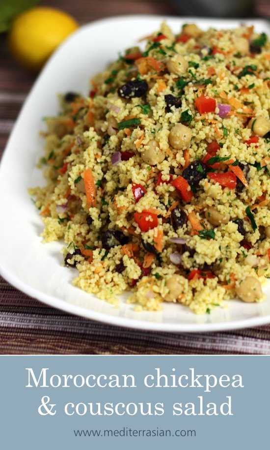 Moroccan Chickpea Couscous Salad - FeelGoodFoodie