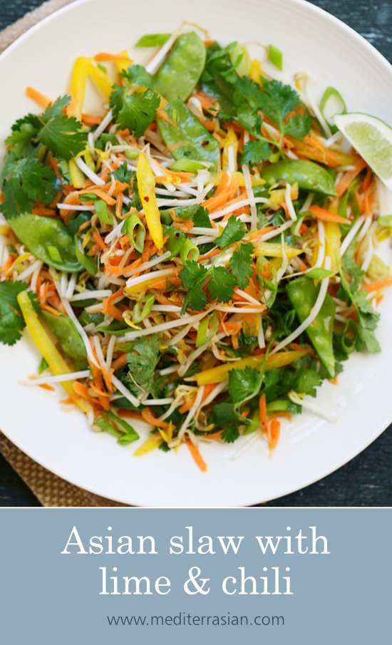 Asian slaw with lime and chili