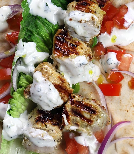 Chicken souvlaki