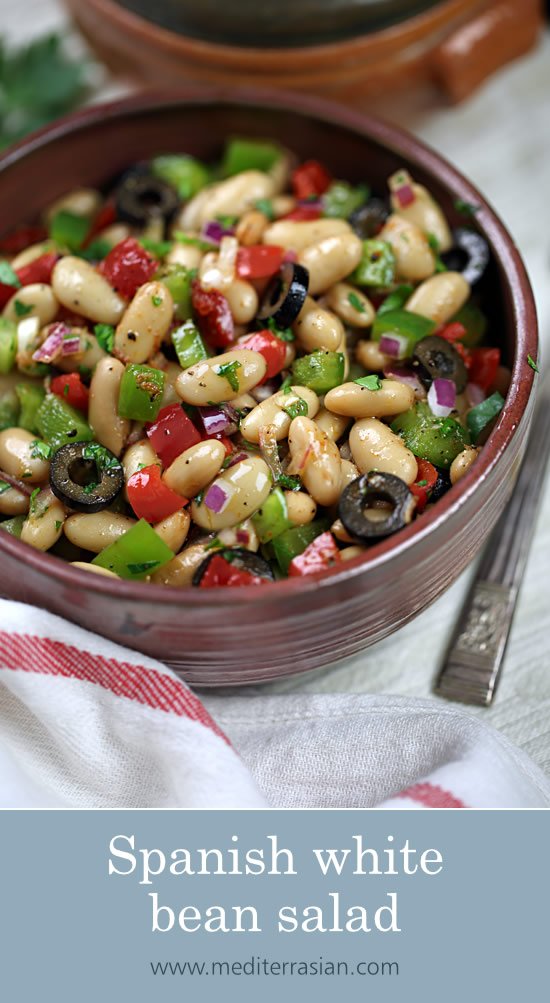 Spanish  white bean salad