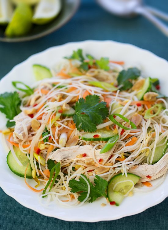 Vietnamese chicken noodle salad